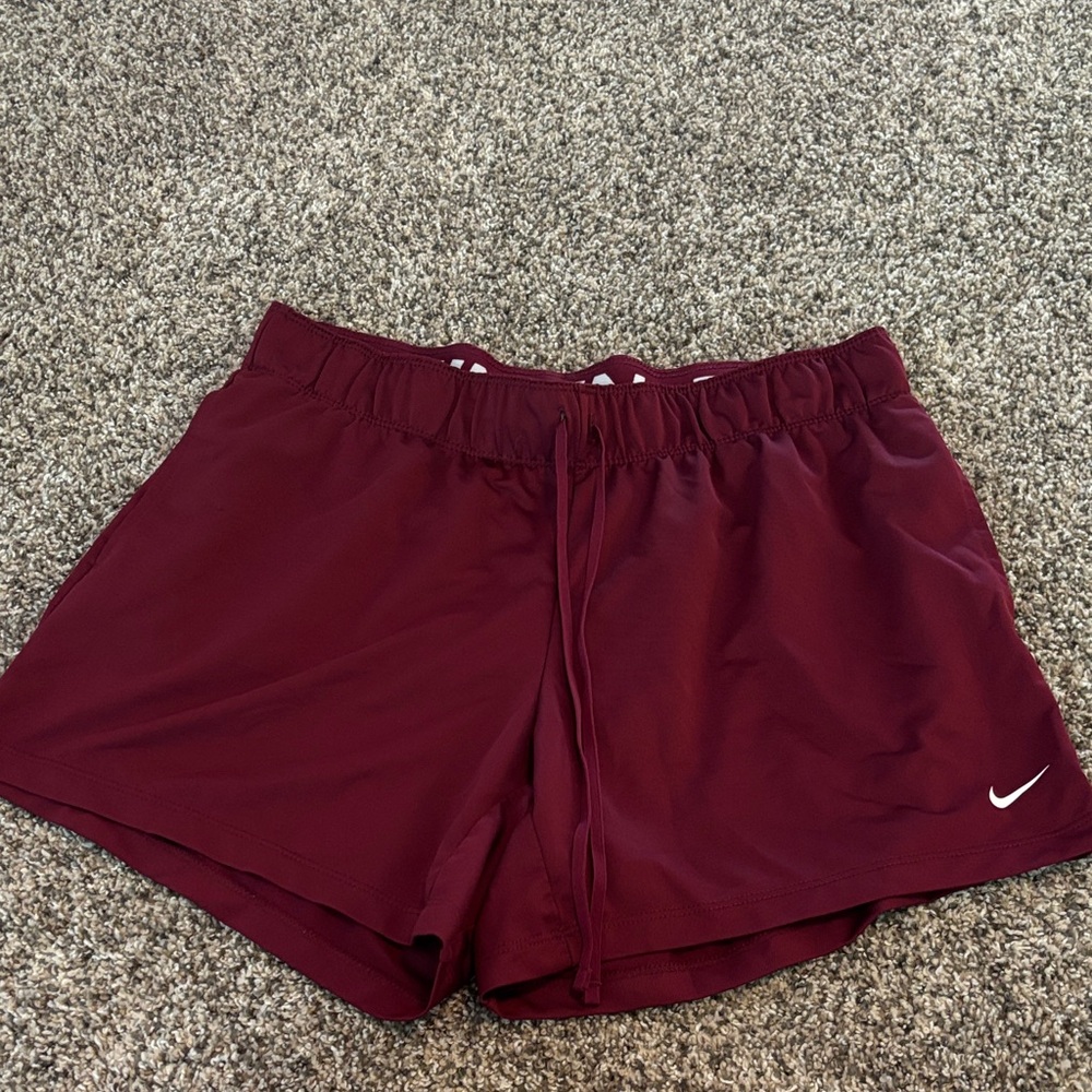 Nike Women's Deep Red Athletic Shorts